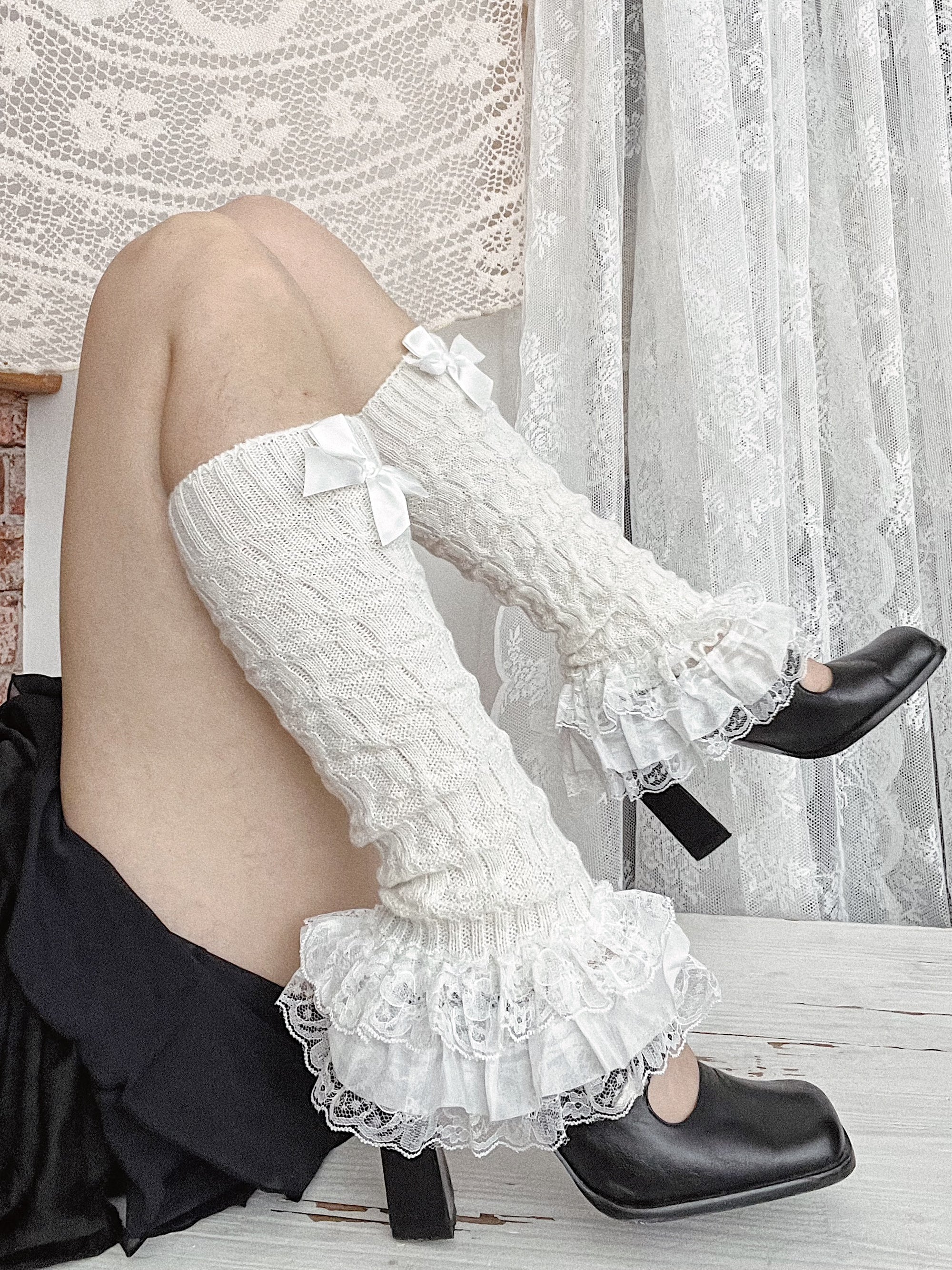 KNIT LEG WARMERS